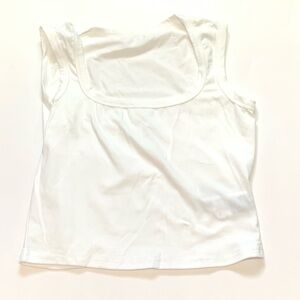 New SHEIN White Square Neck Tank Top
